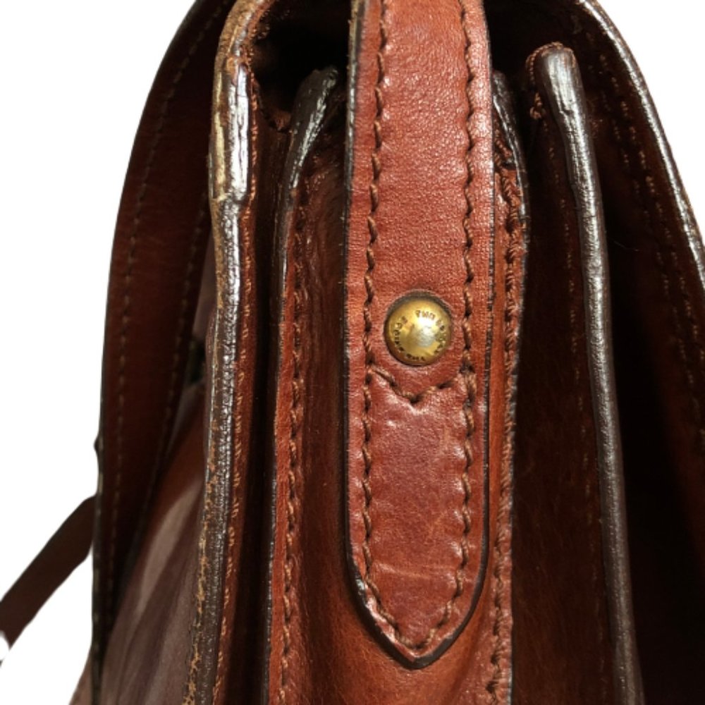 Vintage The Bridge leather classic satchet, cross body messenger bag purse - Picture 10 of 16